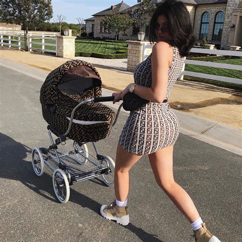 fendi kylie jenner baby|Kylie Jenner uses Fendi stroller for walk with daughter .